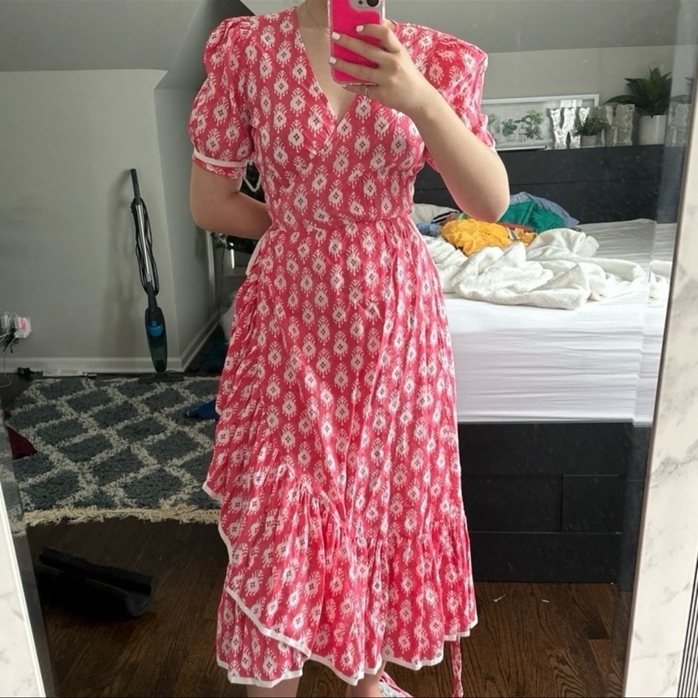 Long wrap dress